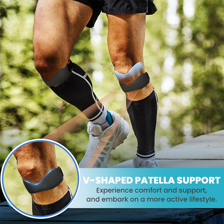 LIMETOW® Patellar Support Strap For Knee Pain and Tendonitis (2 Straps Included)