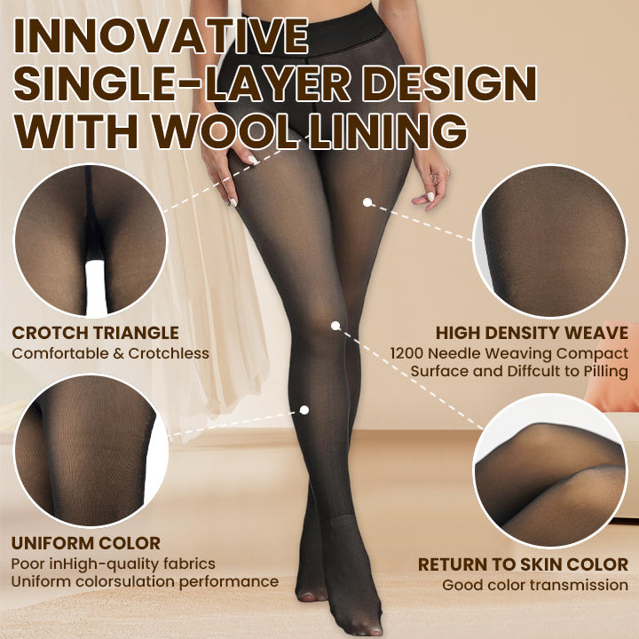 LIMETOW® Inner Fleece Translucent Pantyhose image LIMETOW® Inner Fleece Translucent Pantyhose