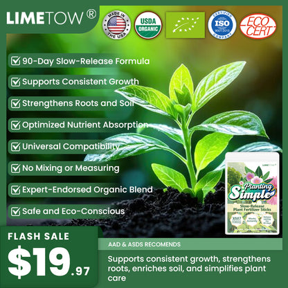 LIMETOW™ Slow-Release Plant Fertilizer Sticks